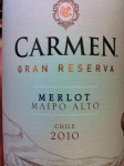 Carmen Gran Reserva Merlot by Carmen 2010